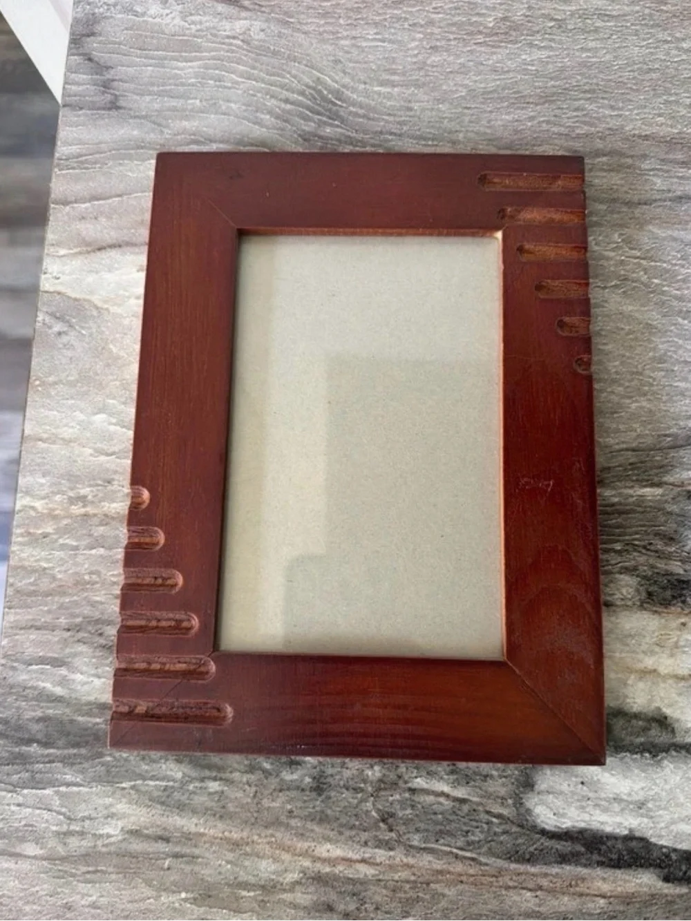 Wooden Photo Frame - Brown Rustic Home Accent